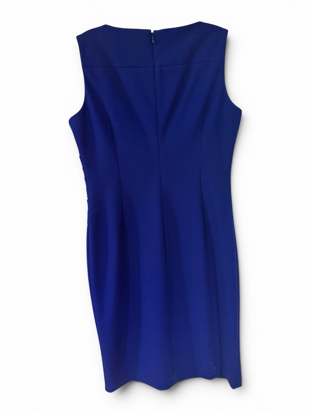 Calvin Klein Cobalt Blue Sleeveless Sheath Dress size 10 - Picture 7 of 7